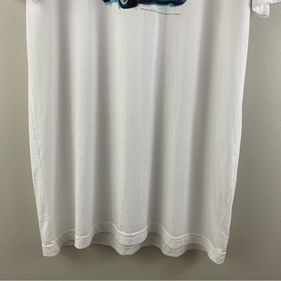 Vintage 2003 Evel Knievel White Mini Cooper Oversized Short Sleeve Graphic Tee - Picture 3 of 10